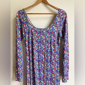 Bernadette antwerp belted charlotte jellybee purple floral dress size 36 XS-S